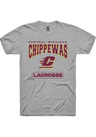 Central Michigan Chippewas Grey Lacrosse Short Sleeve T-Shirt
