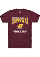 Central Michigan Chippewas Maroon Track & Field Short Sleeve T-Shirt