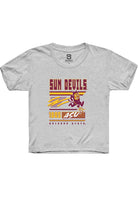 Arizona State Sun Devils Youth White Retro Short Sleeve T-Shirt