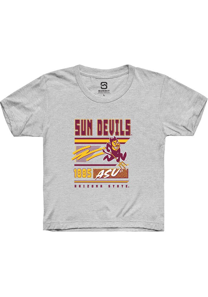 Arizona State Sun Devils Youth White Retro Short Sleeve T-Shirt