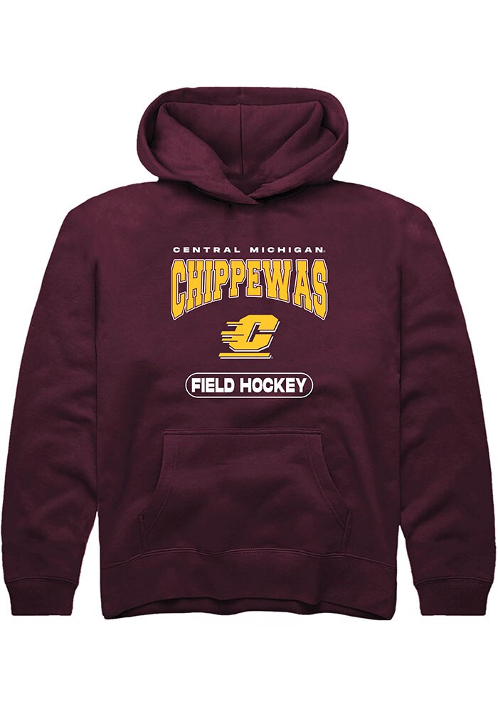Central Michigan Chippewas Youth Maroon Field Hockey Long Sleeve Hoodie