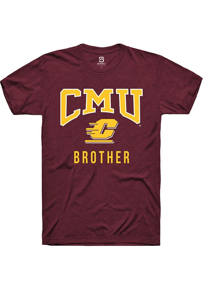 Central Michigan Chippewas Maroon Brother Short Sleeve T-Shirt
