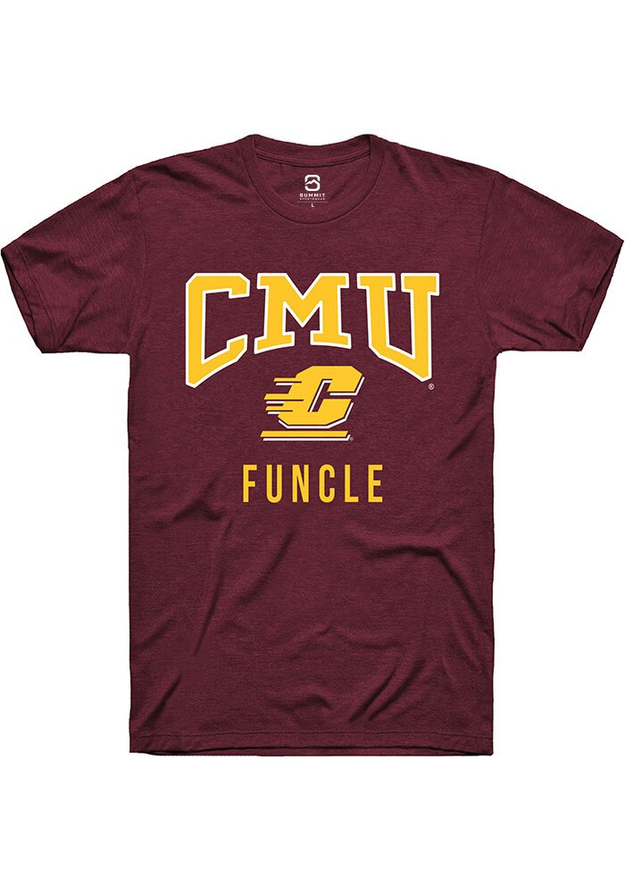 Central Michigan Chippewas Maroon Funcle Short Sleeve T-Shirt