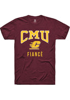 Central Michigan Chippewas Maroon Fiancé Short Sleeve T-Shirt