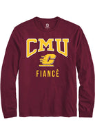 Central Michigan Chippewas Maroon Fiancé Long Sleeve T-Shirt