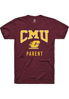 Central Michigan Chippewas Maroon Parent Short Sleeve T-Shirt