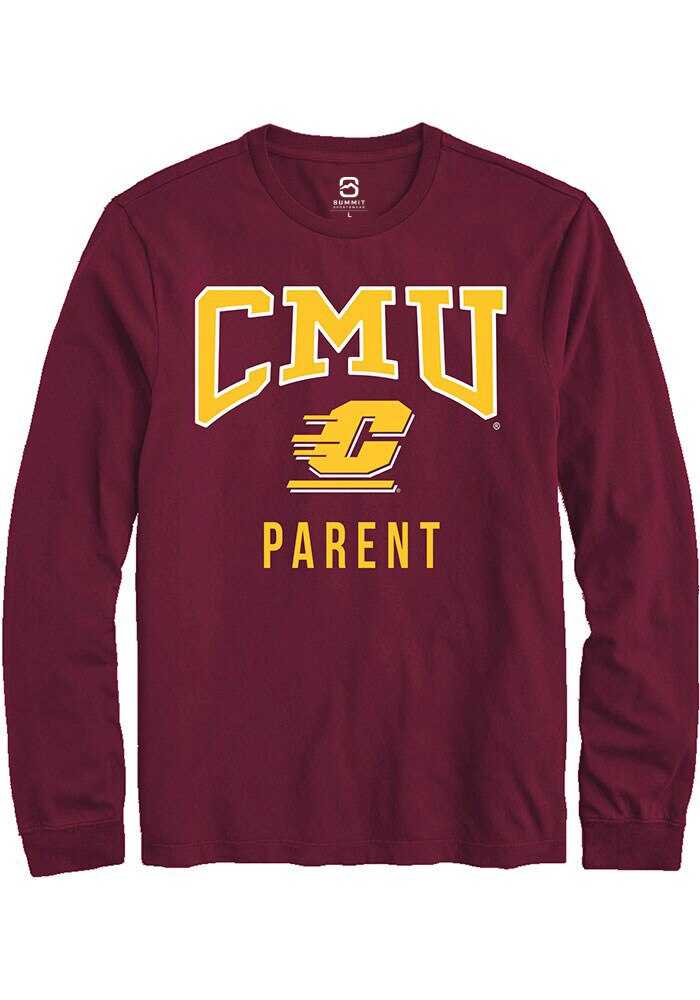 Central Michigan Chippewas Maroon Parent Long Sleeve T-Shirt