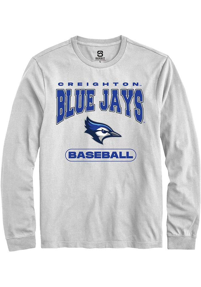 Creighton Bluejays White Baseball Long Sleeve T-Shirt