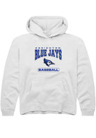 Creighton Bluejays Youth White Baseball Long Sleeve Hoodie