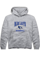 Creighton Bluejays Youth Grey Baseball Long Sleeve Hoodie