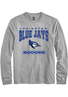 Creighton Bluejays Grey Soccer Long Sleeve T-Shirt
