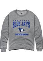 Creighton Bluejays Mens Grey Soccer Long Sleeve Crew Sweatshirt