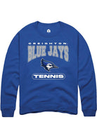 Creighton Bluejays Mens Blue Tennis Long Sleeve Crew Sweatshirt