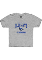 Creighton Bluejays Youth Grey Tennis Short Sleeve T-Shirt