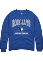 Creighton Bluejays Mens Blue Women's Cross Country/Track Long Sleeve Crew Sweatshirt