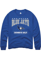 Creighton Bluejays Mens Blue Women's Golf Long Sleeve Crew Sweatshirt