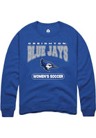 Creighton Bluejays Mens Blue Women's Soccer Long Sleeve Crew Sweatshirt
