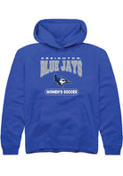 Creighton Bluejays Youth Blue Women's Soccer Long Sleeve Hoodie