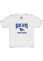 Creighton Bluejays Youth White Women's Soccer Short Sleeve T-Shirt