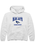 Creighton Bluejays Youth White Women's Soccer Long Sleeve Hoodie