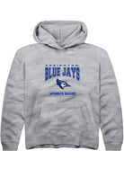 Creighton Bluejays Youth Grey Women's Soccer Long Sleeve Hoodie