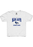 Creighton Bluejays Youth White Women's Tennis Short Sleeve T-Shirt