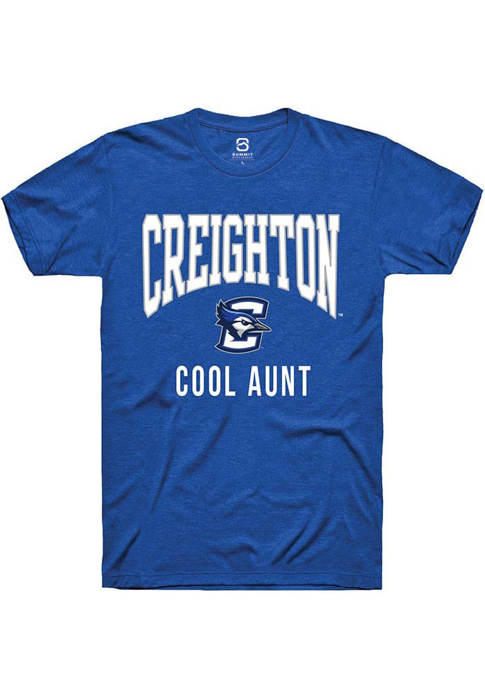 Creighton Bluejays Blue Cool Aunt Short Sleeve T Shirt