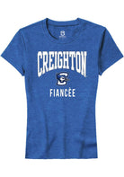 Creighton Bluejays Womens Blue Fiancée Short Sleeve T-Shirt