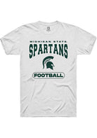 Michigan State Spartans White Football Short Sleeve T-Shirt