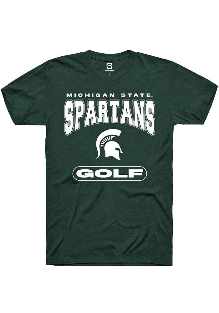 Michigan State Spartans Green Golf Short Sleeve T-Shirt