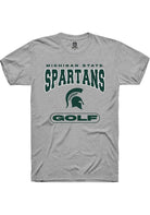 Michigan State Spartans Grey Golf Short Sleeve T-Shirt