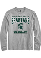 Michigan State Spartans Grey Golf Long Sleeve T-Shirt
