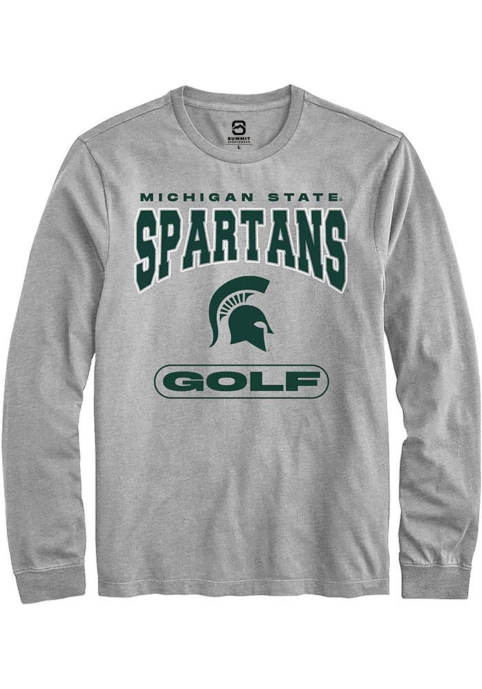 Michigan State Spartans Grey Golf Long Sleeve T-Shirt