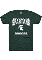 Michigan State Spartans Green Soccer Short Sleeve T-Shirt