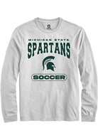 Michigan State Spartans White Soccer Long Sleeve T-Shirt