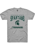Michigan State Spartans Grey Tennis Short Sleeve T-Shirt