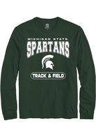 Michigan State Spartans Green Track & Field Long Sleeve T-Shirt