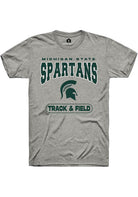 Michigan State Spartans Grey Track & Field Short Sleeve T-Shirt