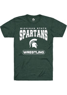 Michigan State Spartans Green Wrestling Short Sleeve T-Shirt