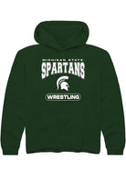 Michigan State Spartans Youth Green Wrestling Long Sleeve Hoodie