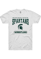 Michigan State Spartans White Wrestling Short Sleeve T-Shirt