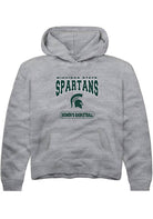 Michigan State Spartans Youth Grey Women's Basketball Long Sleeve Hoodie