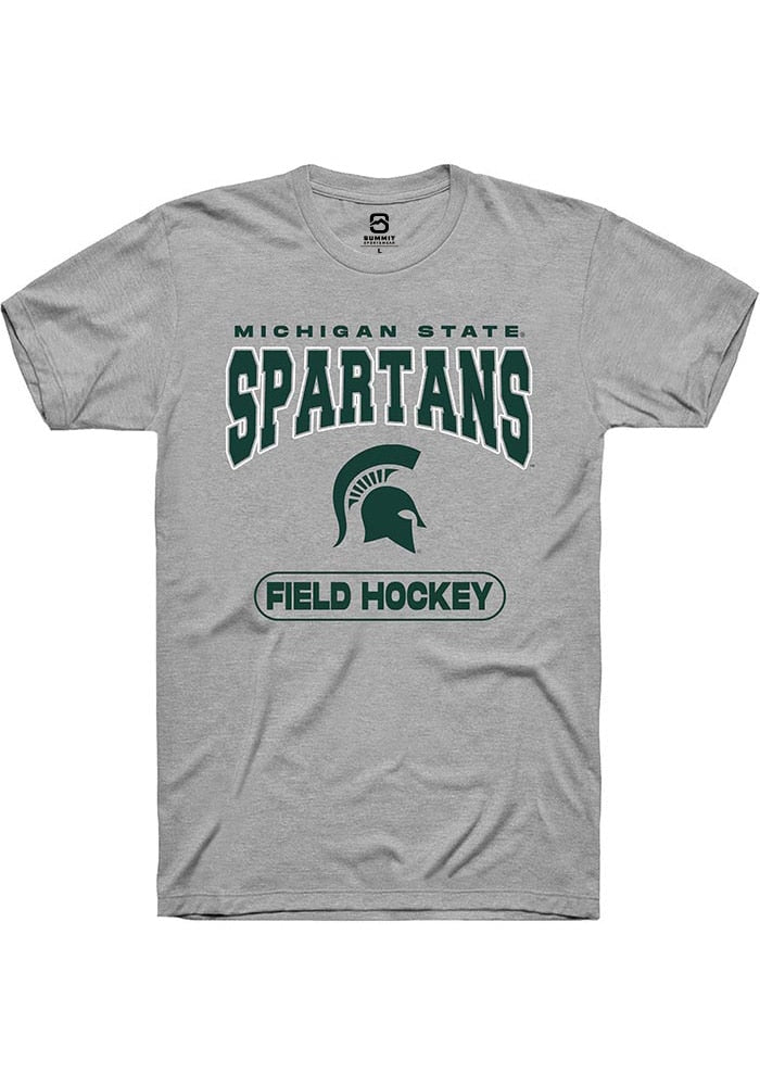 Michigan State Spartans Grey Field Hockey Short Sleeve T-Shirt