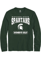 Michigan State Spartans Green Women's Golf Long Sleeve T-Shirt
