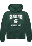 Michigan State Spartans Mens Green Women's Golf Long Sleeve Hoodie