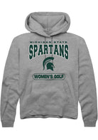 Michigan State Spartans Mens Grey Women's Golf Long Sleeve Hoodie