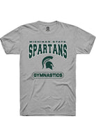 Michigan State Spartans Grey Gymnastics Short Sleeve T-Shirt