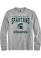 Michigan State Spartans Grey Gymnastics Long Sleeve T-Shirt