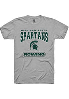Michigan State Spartans Grey Rowing Short Sleeve T-Shirt