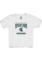 Michigan State Spartans Youth White Rowing Short Sleeve T-Shirt